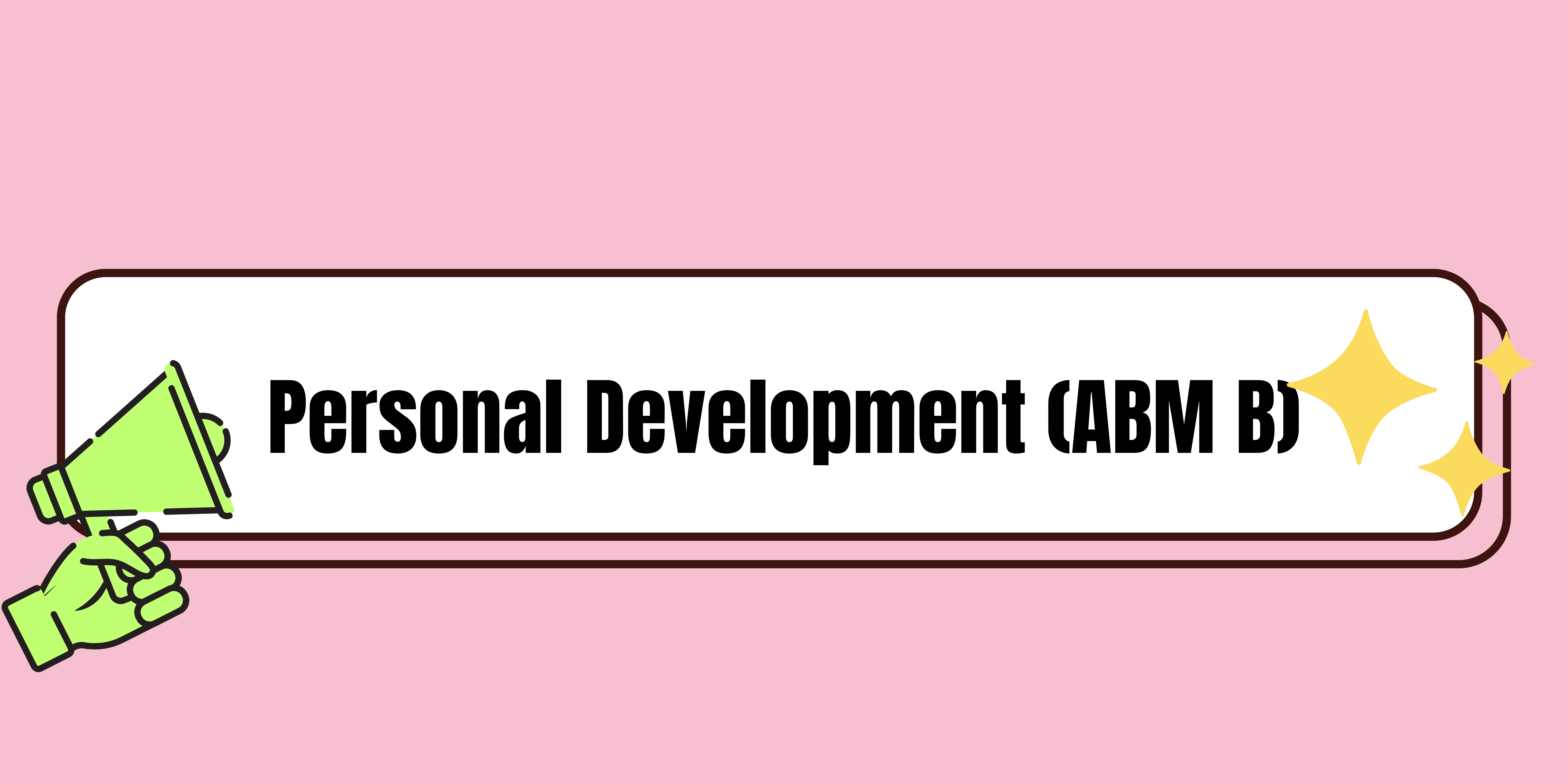 Personal Development  12-ABM B 25-26 S2