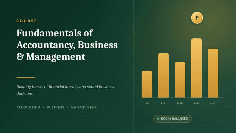 Fundamentals of Accountancy, Business & Management 2 12-ABM A 26-27 (1st sem)